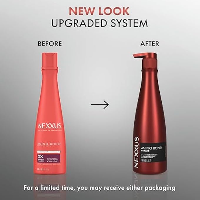 Nexxus CONDITIONER AMINO BOND FOR ALL TYPES OF DAMAGED HAIR WITH AMINO ACIDS & KERATIN PROTEIN 13.5 OZ - Image 3