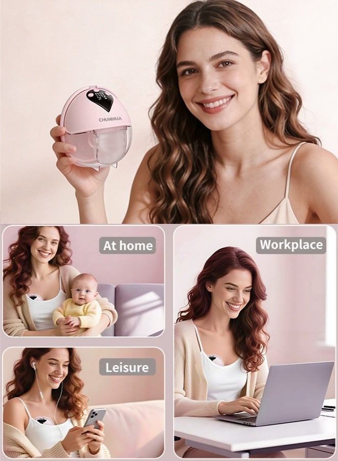 ج الروح مضخة حليب الثدي، مضخة حليب قابلة للارتداء، مضخة حليب كهربائية، 4 أوضاع و12 مستوى، تشغيل فائق الهدوء ≤50 ديسيبل، مواد طبية لراحة ومنع التسرب - Image 4