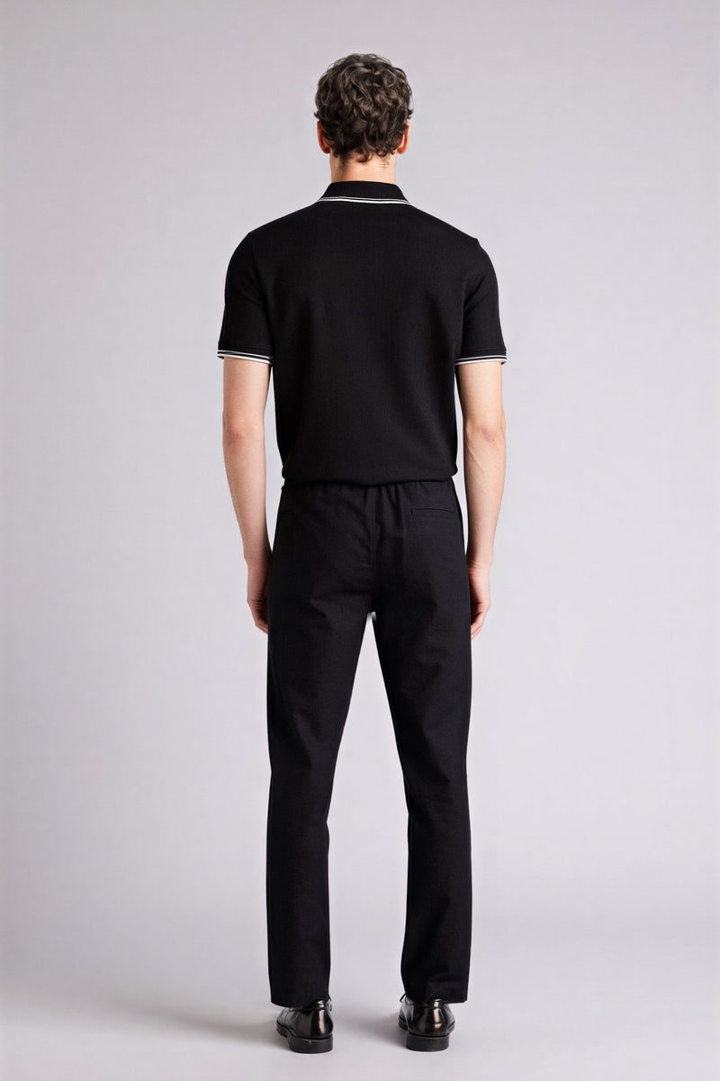 DeFacto Black Man Regular Fit Cotton Trousers Casual - Image 5
