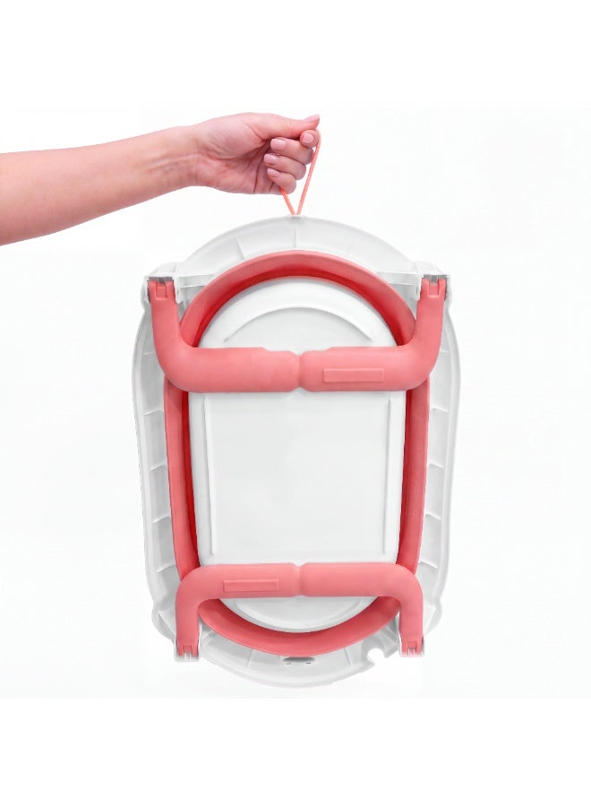 Portable Folding Baby Bathtub 60x35x27 cm – Space-Saving Newborn & Infant Bath Tub with Non-Slip Support - Image 5