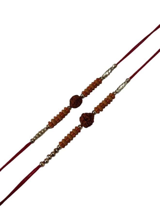 BDS CREATIONS 52 Designer Decorated Handmade Unique Rakhi for Brother, Studded with Pearls & Diamond pack of 2pcs