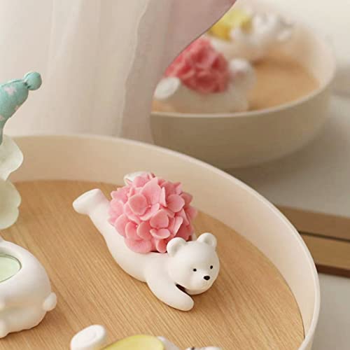 TOPYS Hydrangea Flower Candle Mold, 3D Flower Handmade Soap Mould for Fondant Handmade Soap Lotion Bar Wax Casting Crayon Cake Ice Cream Clay Cake Decorating(1.5in) - Image 4