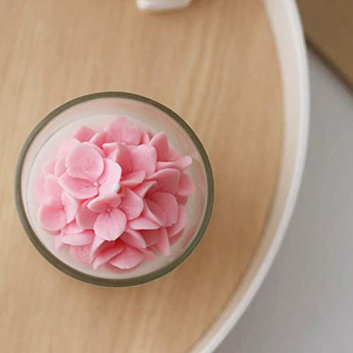 TOPYS Hydrangea Flower Candle Mold, 3D Flower Handmade Soap Mould for Fondant Handmade Soap Lotion Bar Wax Casting Crayon Cake Ice Cream Clay Cake Decorating(1.5in) - Image 3