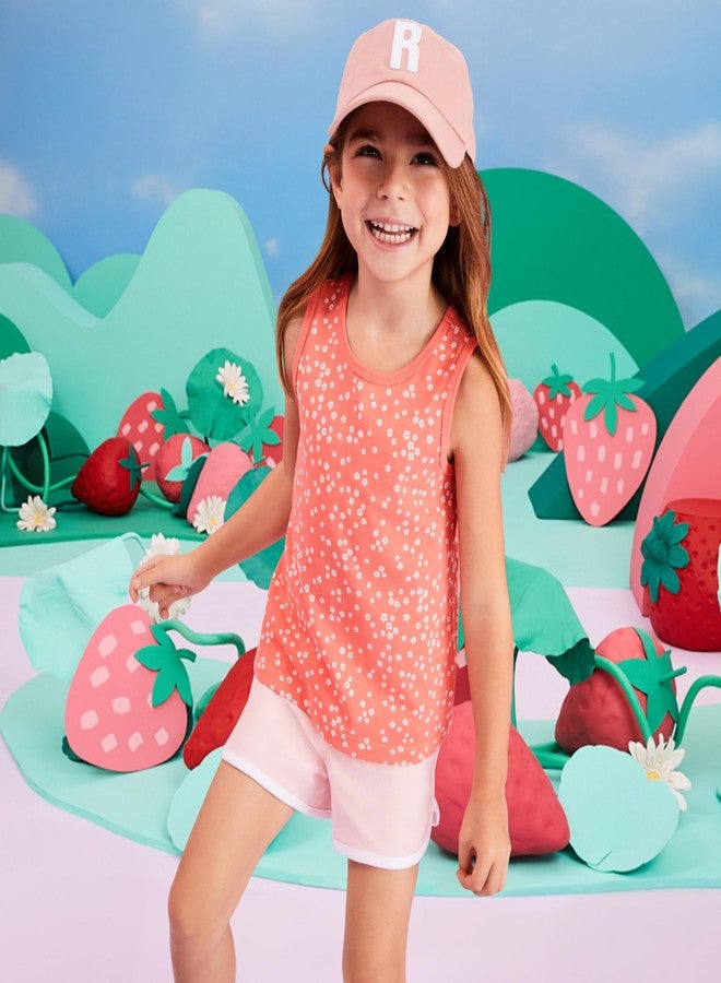 Garanimals Baby & Toddler Girl Fruit Tank Tees - Kid's Sleeveless Tank Top - Size 3T - Pink, Blue, White, Yellow - 5 Pack - Image 2