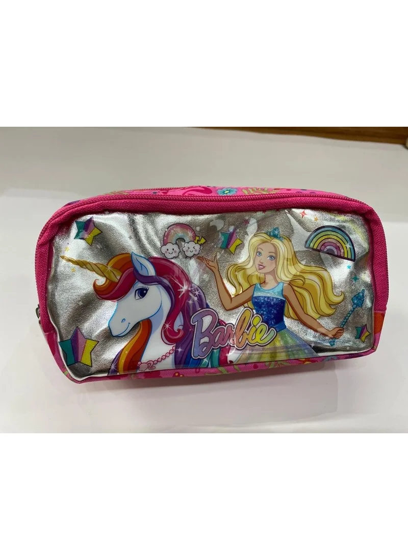 Hakan Çanta Unicorn and Barbie Patterned Pencil Bag