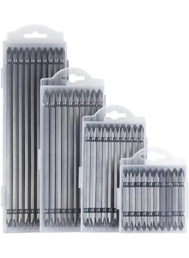 Alam-Tech PH2 Magnetic Double Ended Screwdriver Bit Set - 150mm Extra Long S2 Steel Phillips Bits for Power Drills & Impact Drivers (10 Pcs/Pack) - Image 1