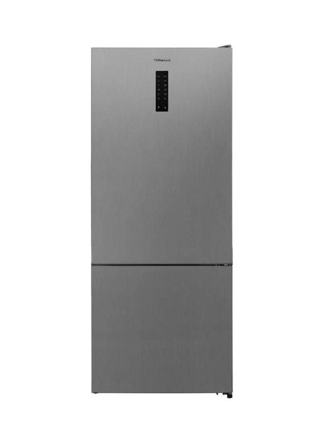 تورنيدو ثلاجة ببابين وفريزر سفلي رقمي متطور بدون ثلج سعة 430 لترا 37 kW RF-452BVT-SLS فضي - Image 1