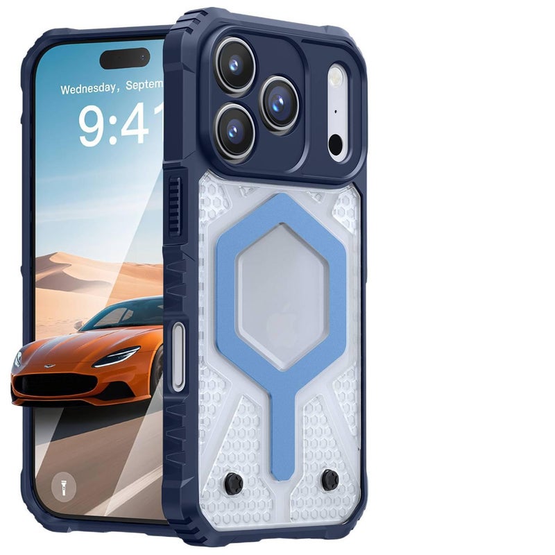 Acrylic MagSafe Case for iPhone 17 / 17 Air / 17 Pro / 17 Pro Max with Drop Protection and Strong Magnetic plus Shockproof plus Full Coverage plus Anti-Slip Grip in Black - Image 2
