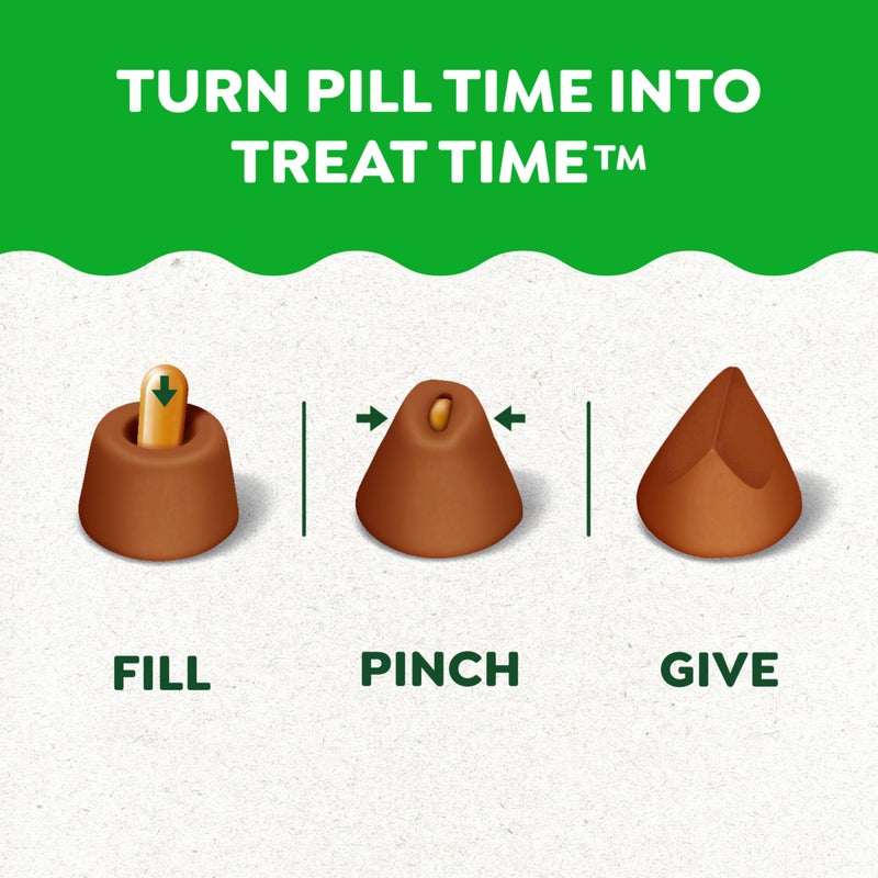 Greenies Feline Pill Pockets for Cats Natural Soft Cat Treats, Salmon Flavor, 3 oz. Pouch (85 Treats) - Image 3