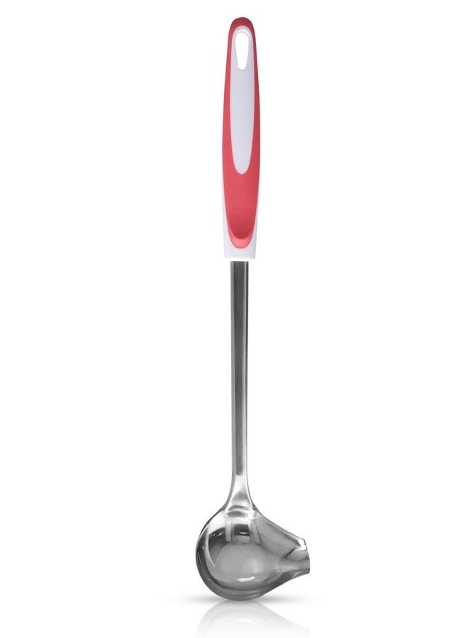 Beufee Stainless Steel Canning Ladle, Long Handled Ladle, Silver, 12.2 x 3.43 Inches, 1 Piece - Image 1