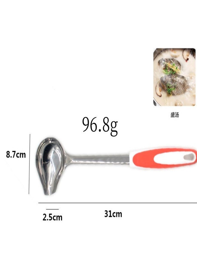 Beufee Stainless Steel Canning Ladle, Long Handled Ladle, Silver, 12.2 x 3.43 Inches, 1 Piece - Image 2