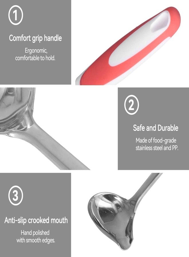 Beufee Stainless Steel Canning Ladle, Long Handled Ladle, Silver, 12.2 x 3.43 Inches, 1 Piece - Image 3