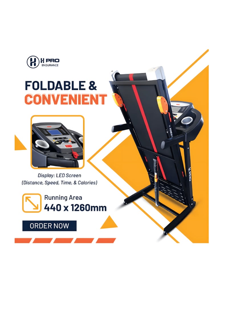 H PRO H PRO HM800 Treadmill | Space Saving Design with Premium Features - Image 3