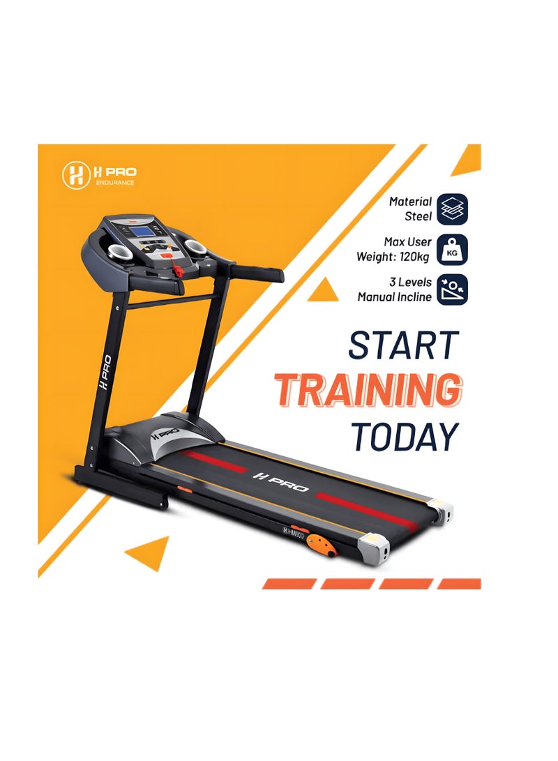 H PRO H PRO HM800 Treadmill | Space Saving Design with Premium Features - Image 4