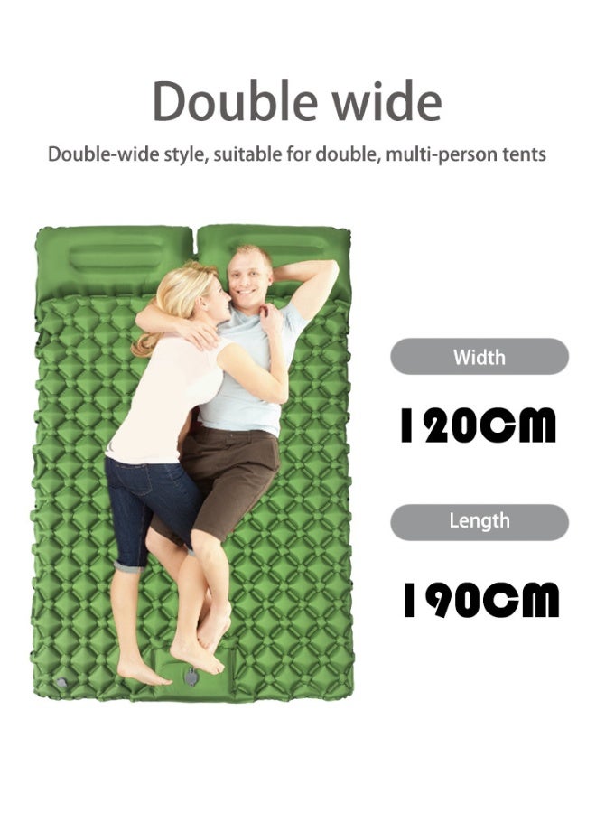Anna 190*120*5cm Outdoor Portable Double Inflatable Camping Sleeping Pad - Moisture-Proof Travel Mattress for Car Use - Image 3