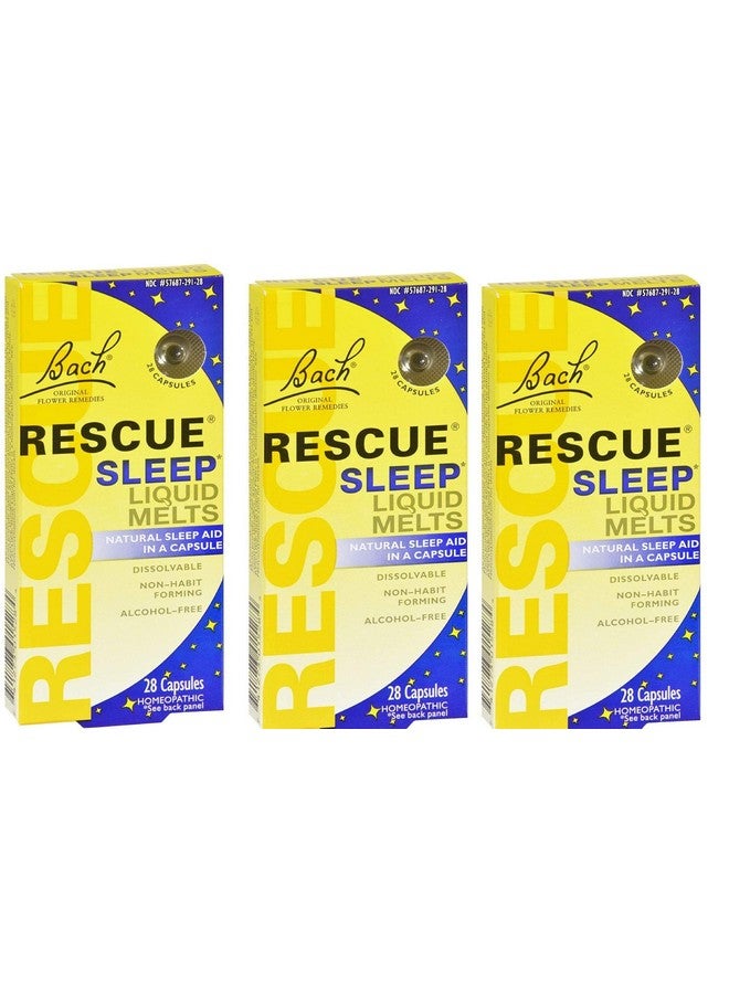 RESCUE Bach Rescue Sleep Liquid Melts, Dissolvable Capsules 28 ea ( Pack of 3 ) - Image 3