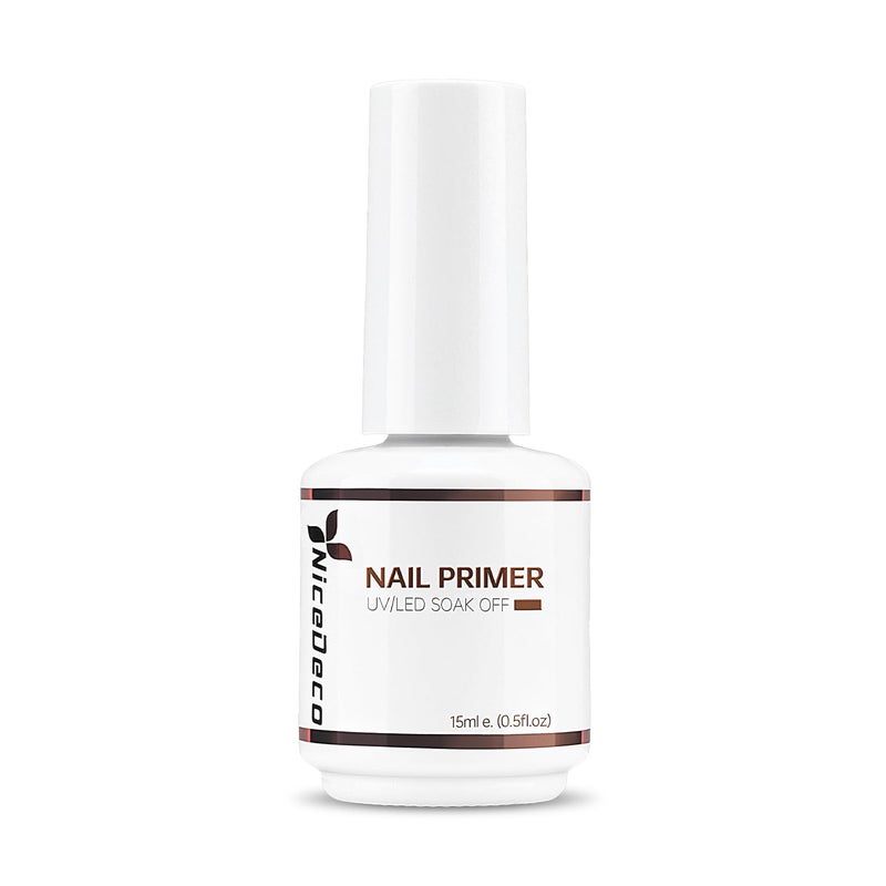 Nicedeco Hema Free Nail Primer Cruelty Free Vegan Nail Bonder, Fast Air Dry, No Lift Prep for Gel and Acrylic Powder, Foundation for Long-lasting Nail Polish - Image 1