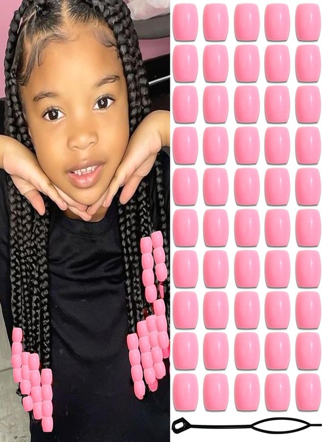 VENOFEN 50PCS Pink Hair Beads Loc Dreadlock Accesories Braid Jewelry Cute Acrylic Pony Beads Hair Decoration for Braids - Image 1