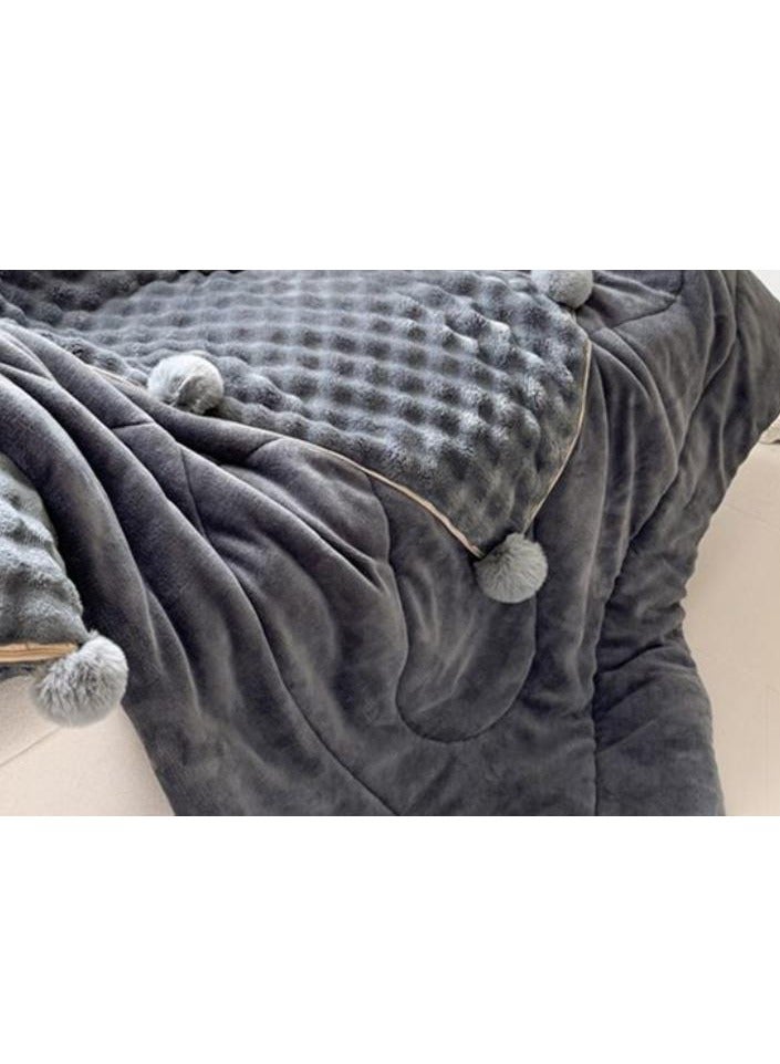 Wool Ball Style Pillow And Blanket Can Be Used For Both Car And Sofa Cushions, Suitable For Travel, Airplanes, Trains, Beds, Offices, And Rest  - Image 4