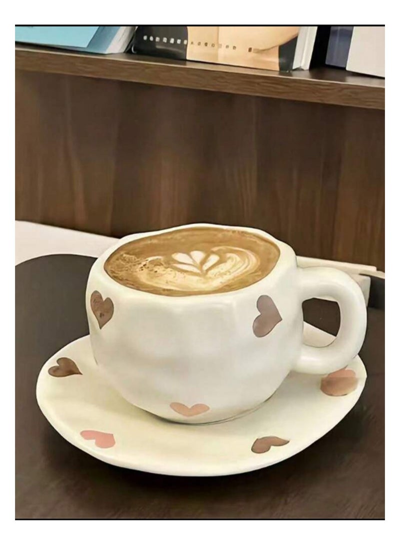 Qahwa Ceramic Coffee Mug with Handle - Image 2