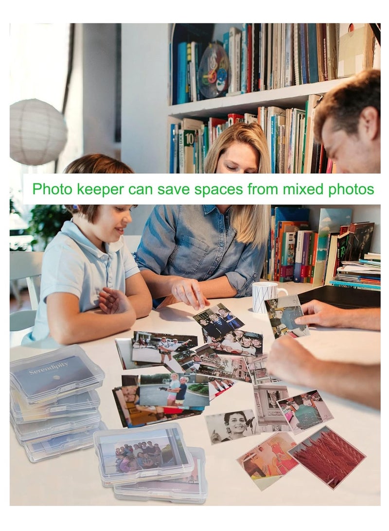 SYOSI Versatile Clear Photo Storage Box - Ideal for 4x6 Pictures, Crafts, Seeds, and Special Education Materials - Image 5