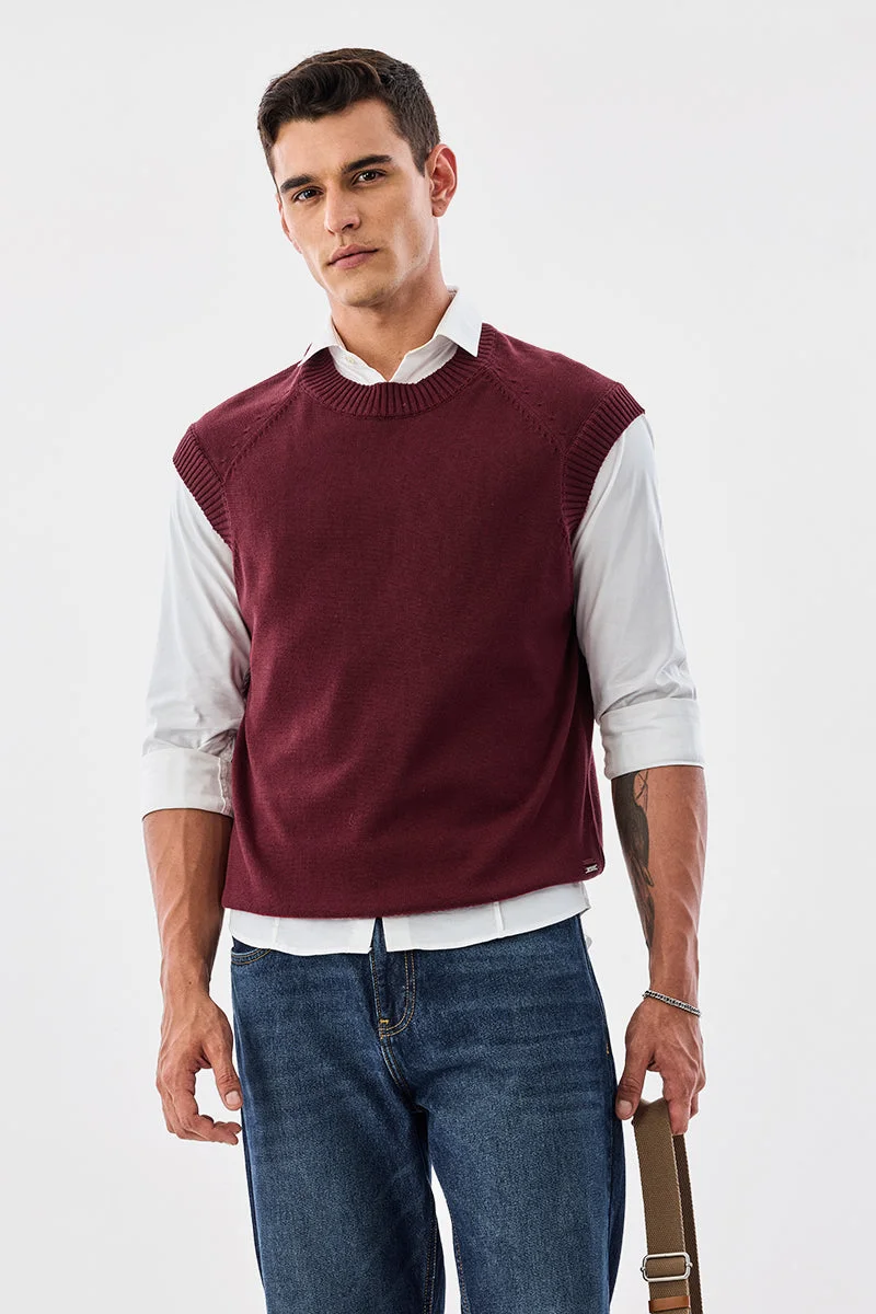 سنيتش Sleeveless Melange Core Lab Sweater