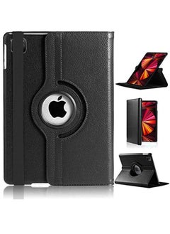 iPad Pro 11 Case iPad Pro 11 3rd Generation Case iPad Pro 11 inch Case 360 Rotating Multi Angle Stand PU Leather Flip Folio Case For Apple iPad Pro 11 3rd Gen Case 2021 (Black)