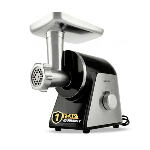 iBELL MINCEPRO650 Meat Grinder, 800W, Stainless Steel, Heavy Duty Mincer Machine with Attachments for Mincing/Chopping Meat, Sausage/Kebab Maker (Black) - Image 1