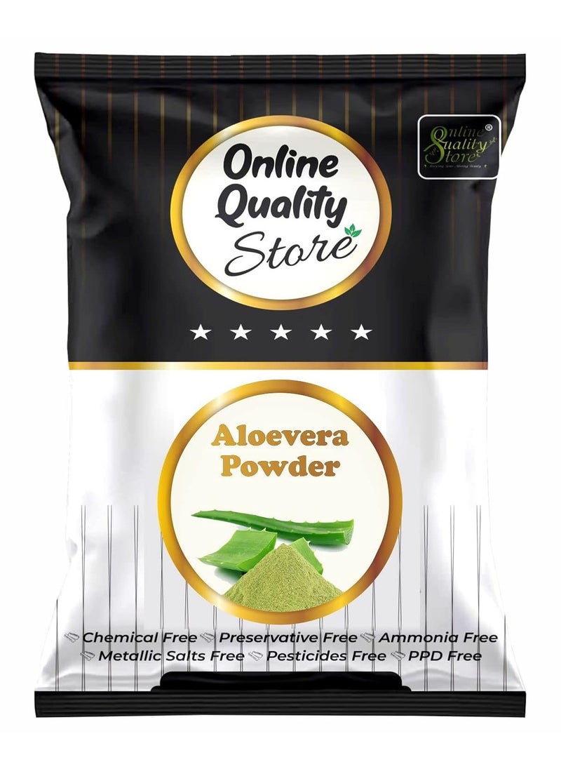 Online Quality Store Herbal Powder Combo (Aloe Vera)-100g |aloe vera powder for hair face |hair straightener |natural hair pack powder  - Image 1