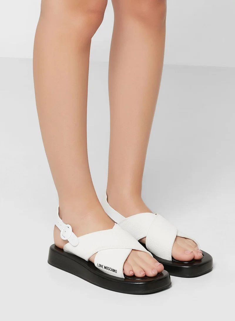 Love Moschino Ankle Strap Sandals