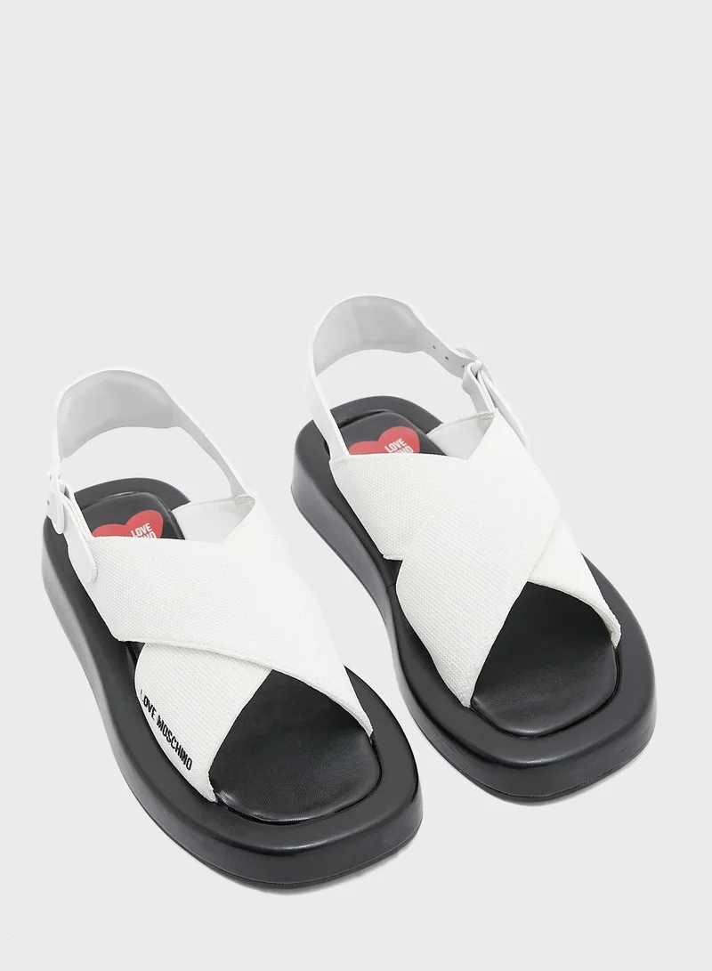 Love Moschino Ankle Strap Sandals