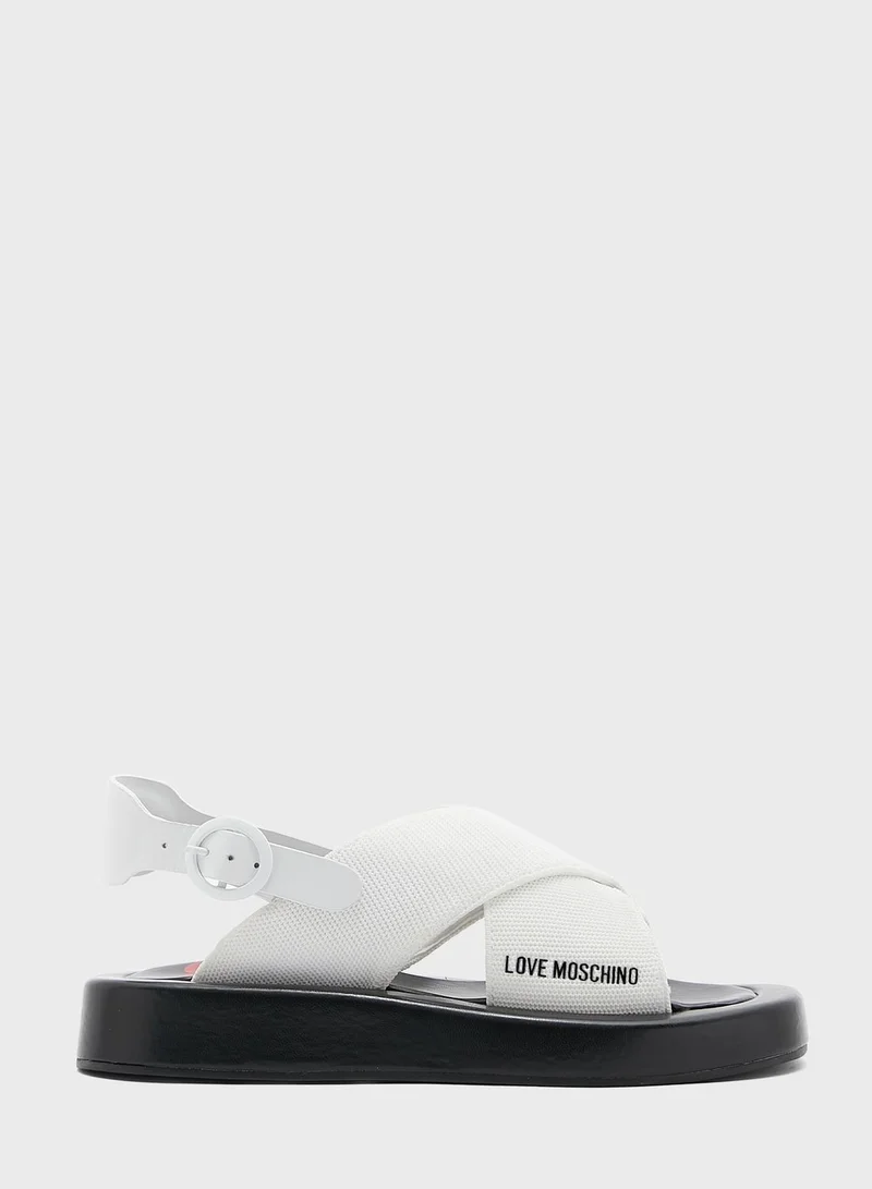 Love Moschino Ankle Strap Sandals
