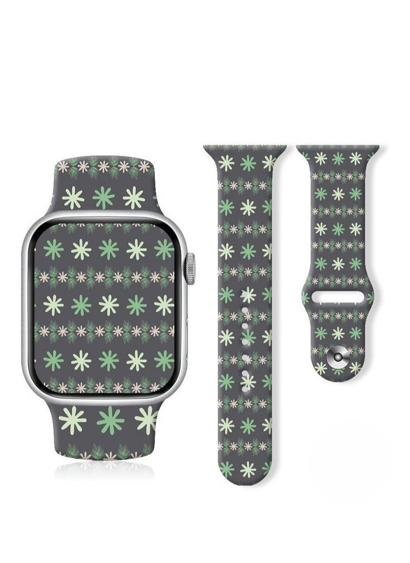Generic - Silicone Printed Strap for Apple Watch Ultra S8 44MM - Image 1