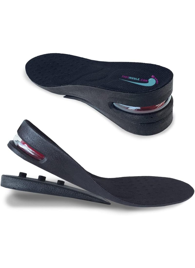 FOOTINSOLE.COM Height Increase Shoe Insoles with Air Cushion (2 Layers (2" UP), (Men's 7-11)) 