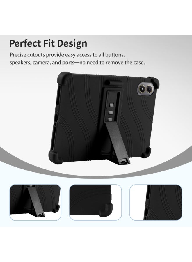 general Compatible with Xiaomi POCO Pad M1 12.1 inch 2025 Tablet Cover, Kids Friendly Soft Silicone Adjustable Stand Cover - Image 5