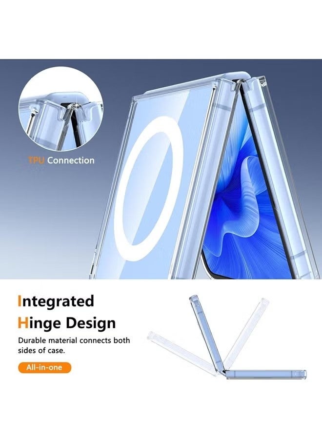 Magnetic Case for Samsung Galaxy Z Flip 7 2025 Magsafe Cover, Shockproof Protection, Anti-Yellow & Anti-Scratch - Image 4