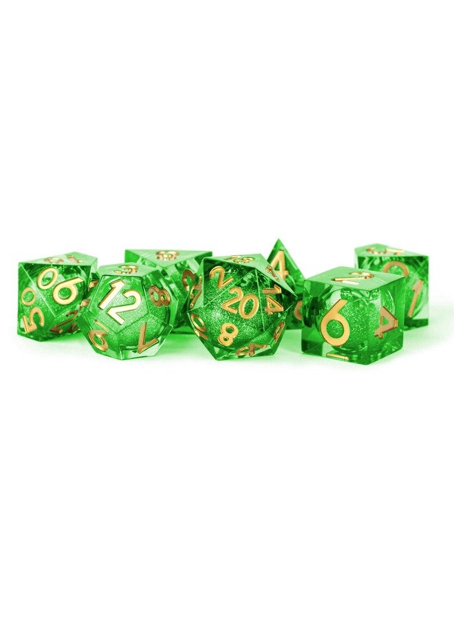 Metallic Dice Games Dice Games Aegis Of Hope Elixir Liquid Core Dnd Dice Set Role Playing Game Dice For Dungeons And Dragons - Image 1
