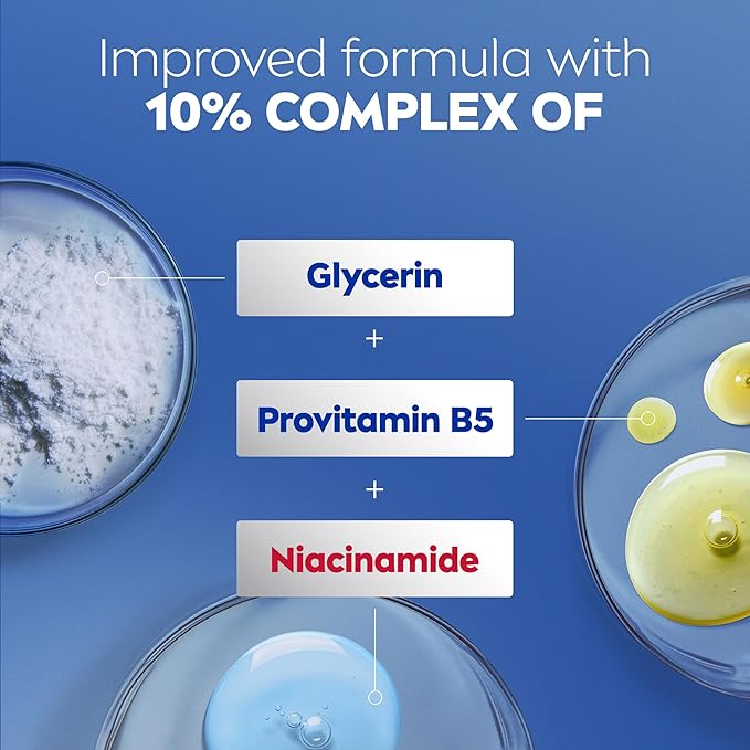 Nivea نيفيا كريم ترميم الجسم 400 مل لوشن مرطب 72 ساعة مع تركيبة تقوية حاجز البشرة كريم مرطب للجسم للبشرة الجافة مع النياسيناميد والجلسرين - Image 5