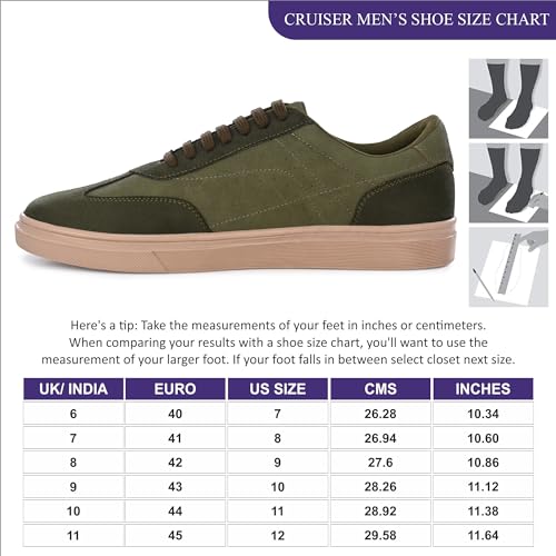 Cruiser Sneaker for Men | Lightweight & Comfortable | Stylish Lace-Up Casual Footwear with Cushioned Insole | Perfect for Versatile Outfits (2533) - Image 5