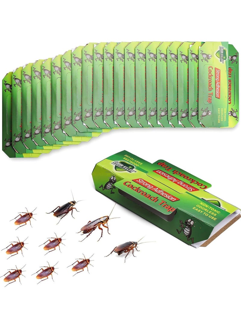 ماركة غير محددة 20Pcs CockRoach Trap Killer, Roach Killer Indoor Home, Roach Motel, Indoor Pet Friendly Roach Killer for Roach, Ants, Spiders, Bugs, Beetles (20)  - Image 1
