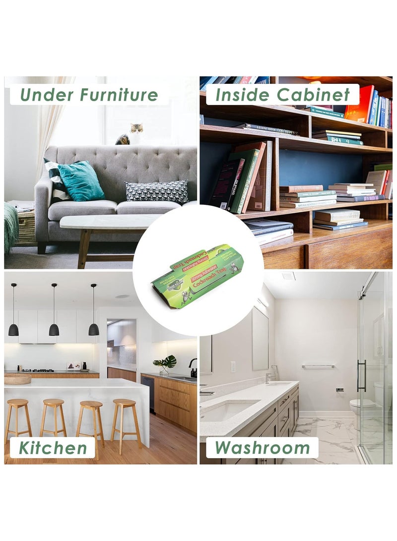 ماركة غير محددة 20Pcs CockRoach Trap Killer, Roach Killer Indoor Home, Roach Motel, Indoor Pet Friendly Roach Killer for Roach, Ants, Spiders, Bugs, Beetles (20)  - Image 4