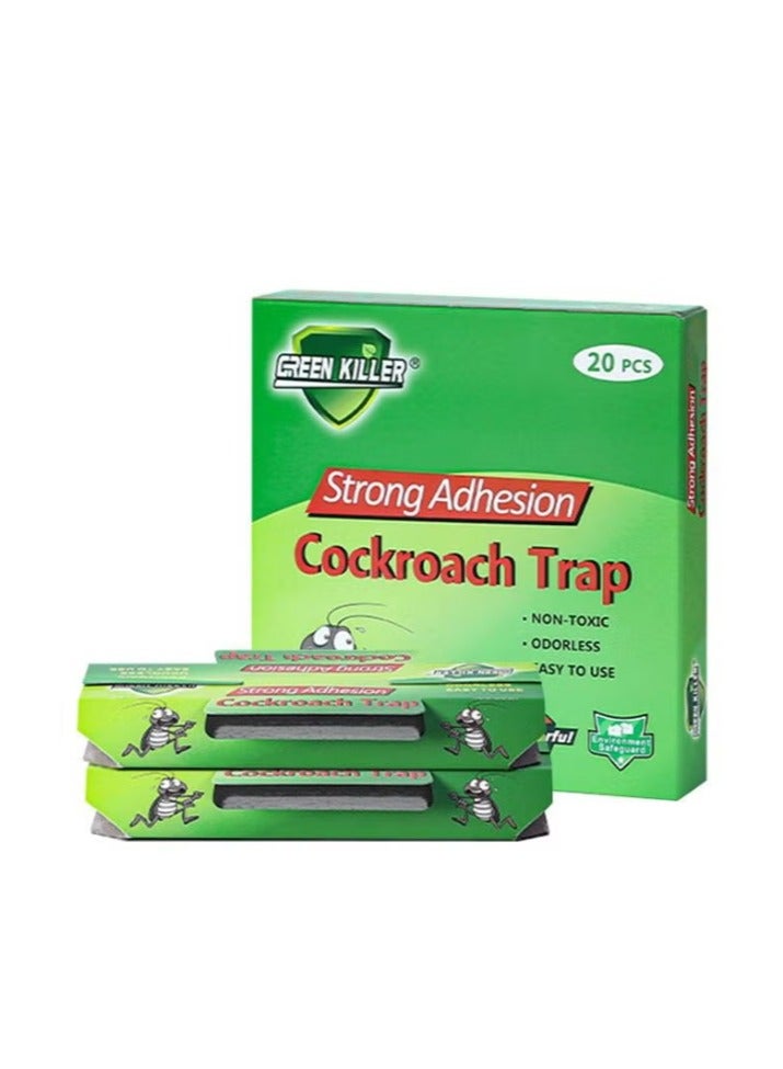 20Pcs CockRoach Trap Killer, Roach Killer Indoor Home, Roach Motel, Indoor Pet Friendly Roach Killer for Roach, Ants, Spiders, Bugs, Beetles (20)