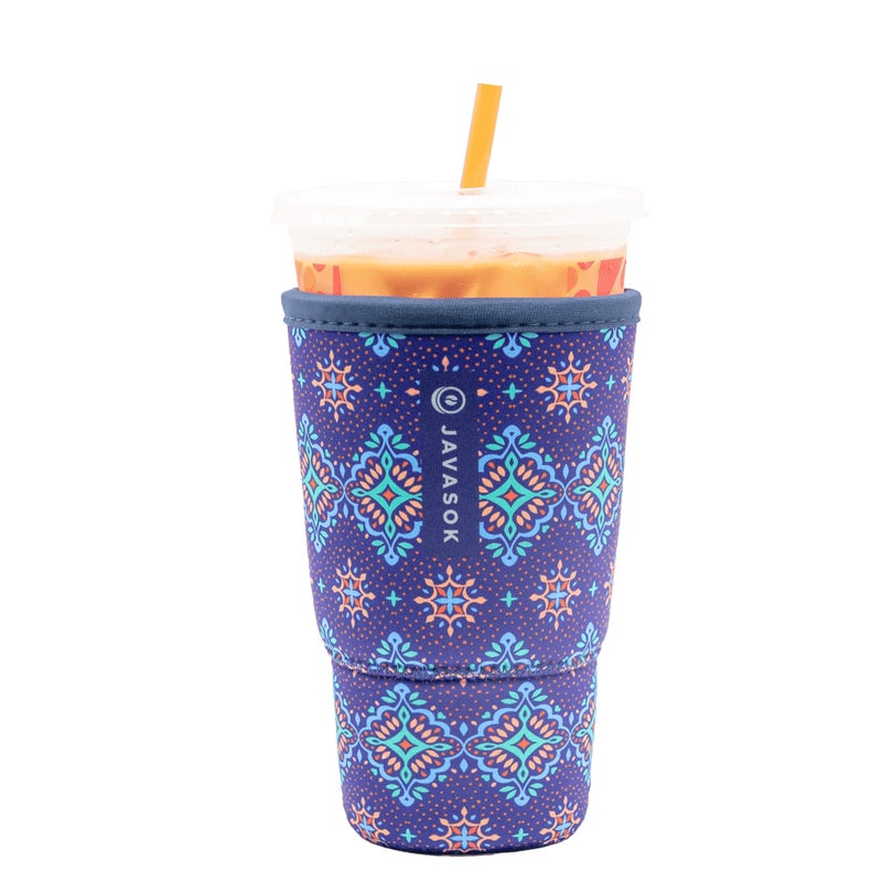 Sok It JavaSok Iced Coffee  Cold Soda Insulated Neoprene Cup Sleeve Diamond Back Large 3032oz