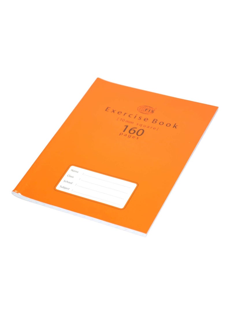 FIS دفاتر تمارين 10 مم مربعة مع هامش أيسر، 160 صفحة، عبوة من 12 قطعة، بحجم 16.5 × 21 سم - FSEBSQ10160N - Image 4