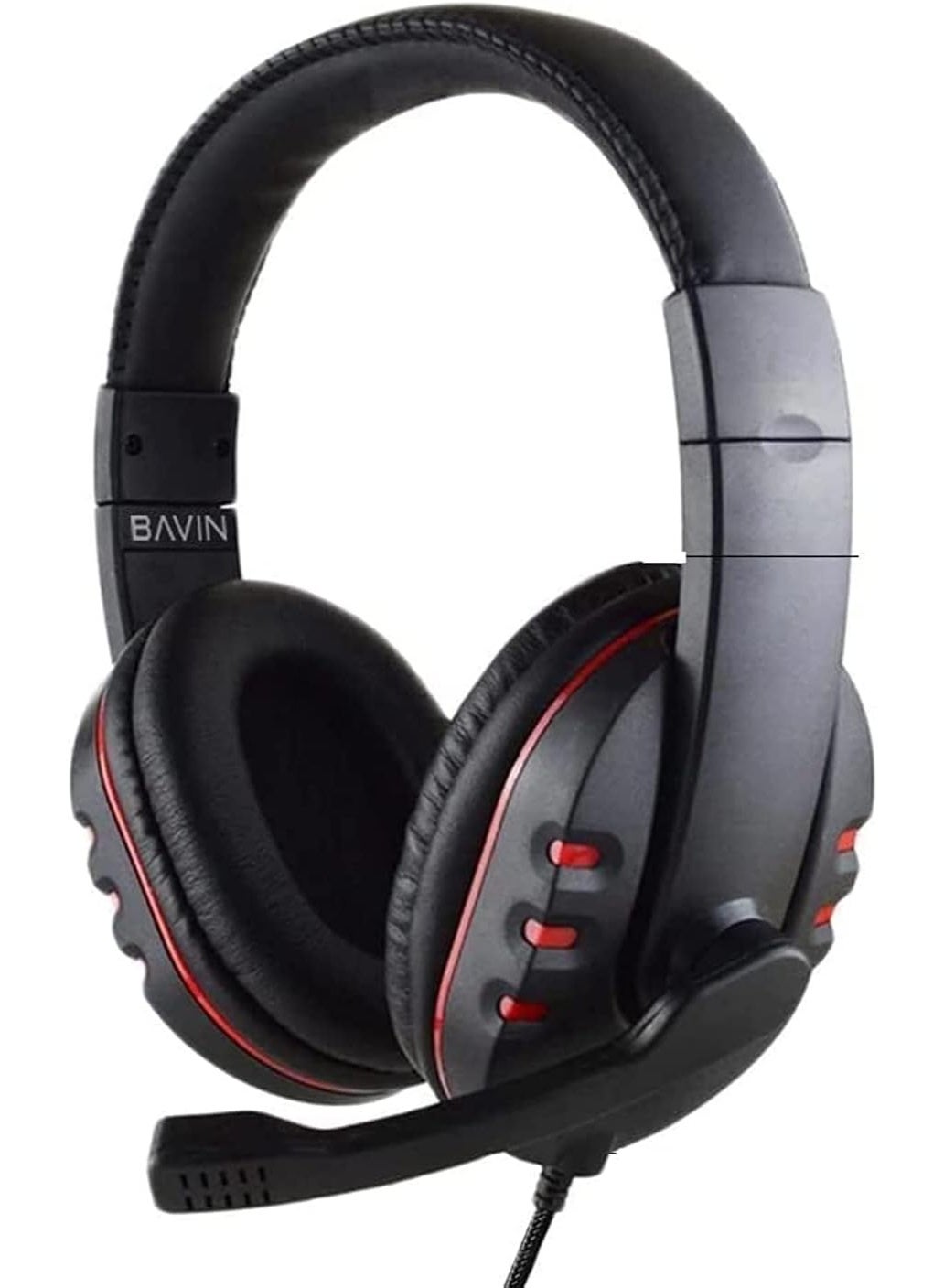 BAVIN Highly Compatibility Gaming Headset BH28 w/Microphone/Headphone Jack for Mobile Phone/Android/Tablet/PC/Desktop/Laptop (3.5mm)