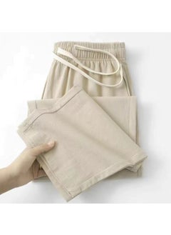 High Quality Linen Pants Mens Summer Thin Loose Straight Leg Cotton Linen Casual Long Pants Breathable Comfortable Straight Leg Trousers Shallow khakis/Factory Outlet