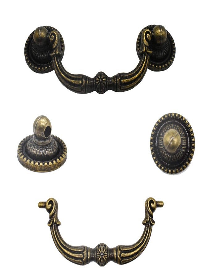 Renashed Vintage Cabinet Dresser Drawer Knobs Pulls Handles Antique Style Zinc Alloy 2 Pack - Image 4