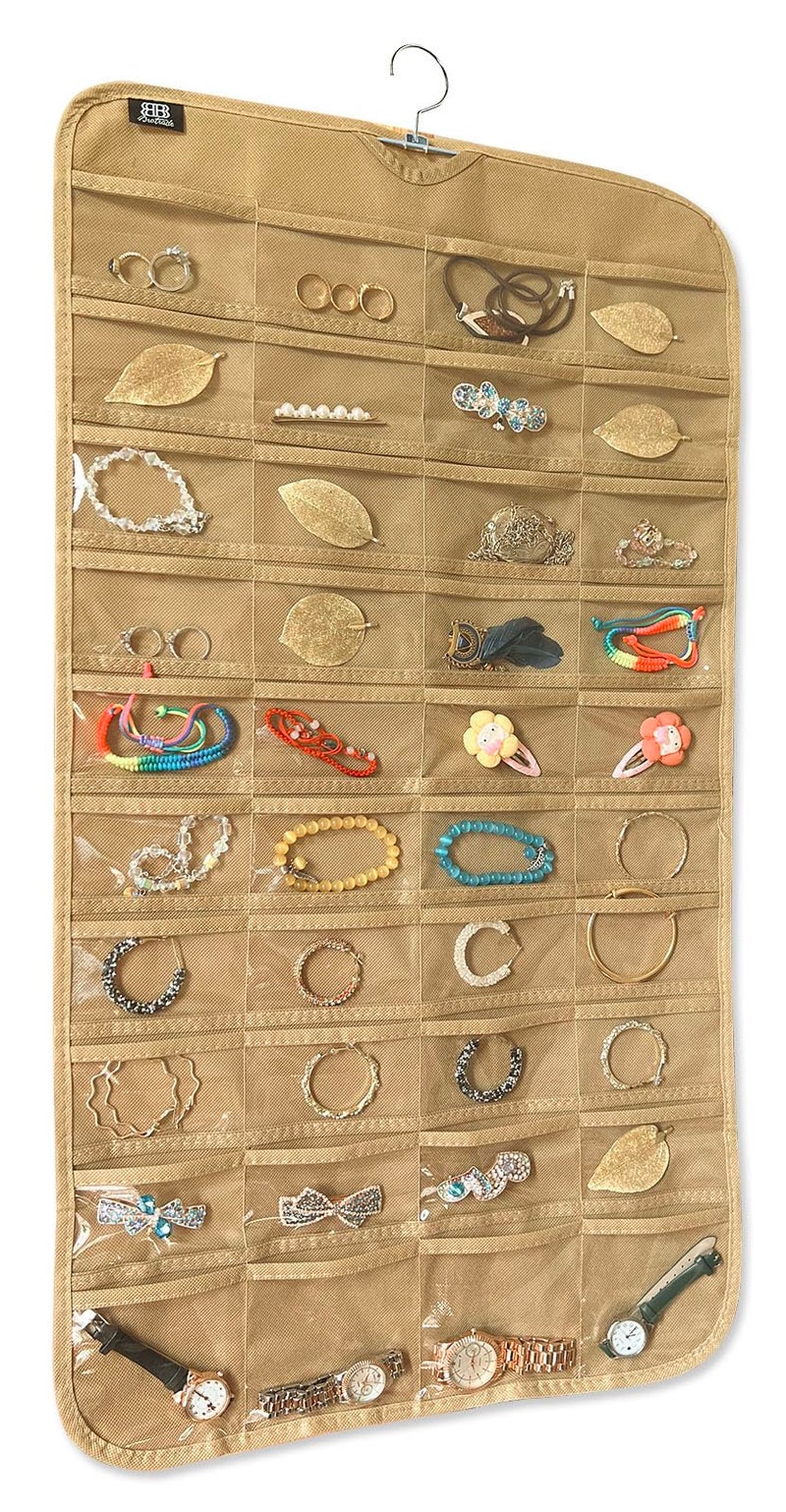 BB Brotrade Hanging Jewelry Organizer,Accessories Organizer,80 Pocket Organizer for Holding Jewelries