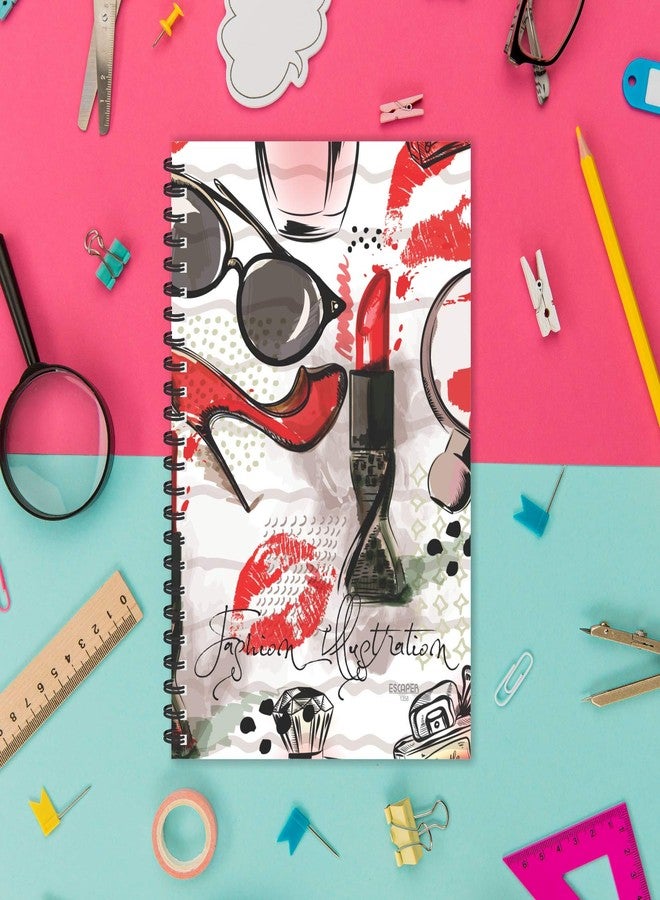 ESCAPER Fashion Illustrations Diary, Ruled - A5 Size - 8.5 x 5.5 inches Designer Fashion Diary, Fashion Quotes Diary, Diary Notepad, Diary for Office, Diary for Gift - Image 5