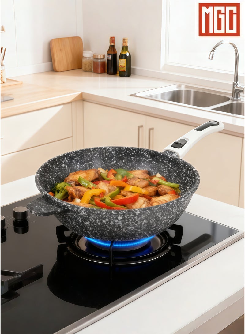MGC Smokeless non-stick pan frying pan medical stone gift double bottom thickened fried egg steak frying pan - Image 4